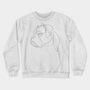 Boxer - one line drawing Crewneck Sweatshirt